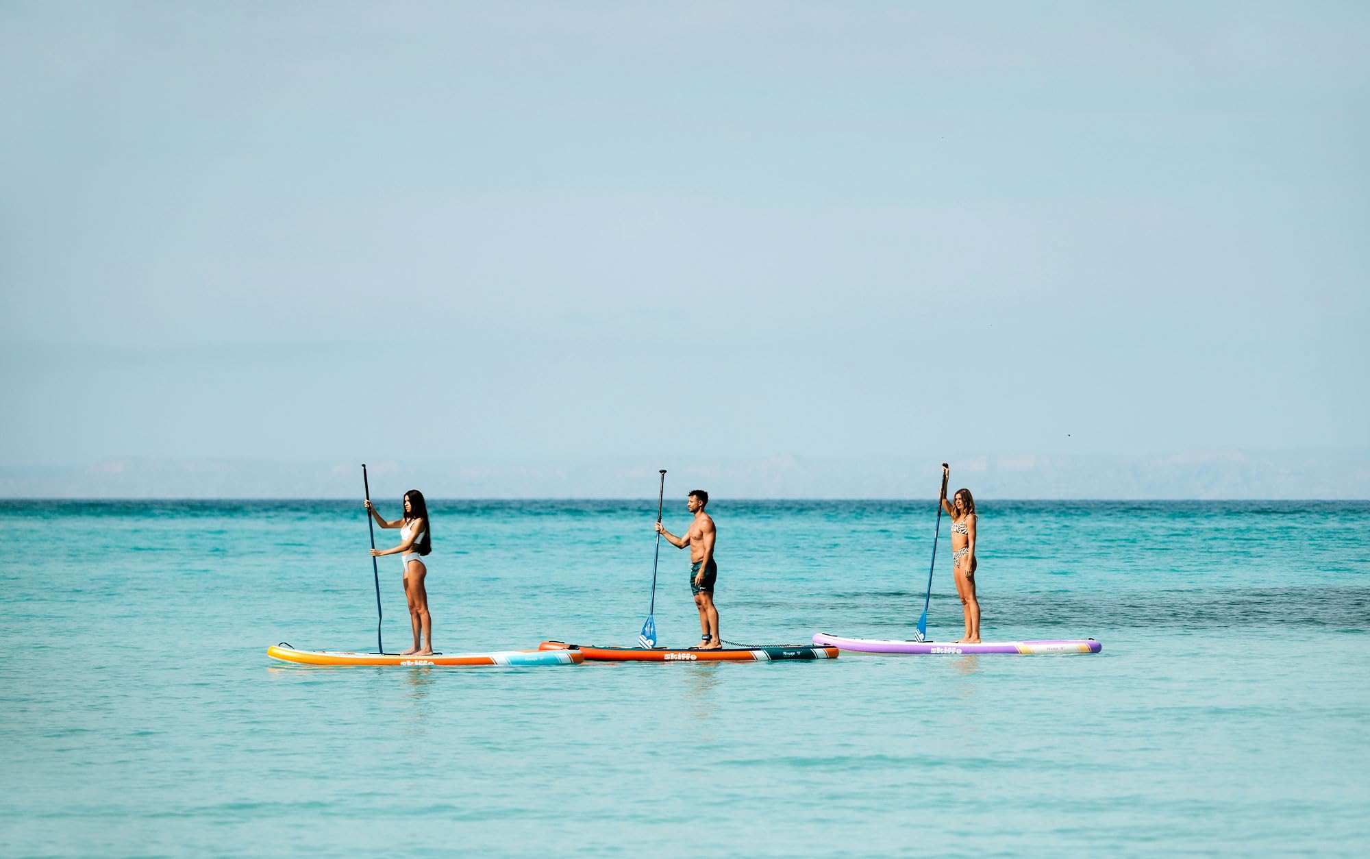 Skiffo Rivage Sunrise 11' – Sup Inflable 2 en 1 Kayak Completo – 335 x 86 x 15 cm – MAX 160 kg – Estable y versátil – Diseño único