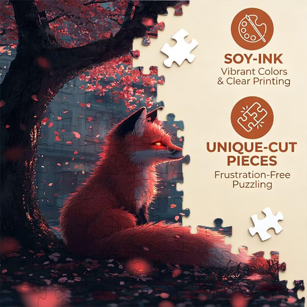 Puzzle 3000 Pezzi, Volpe Di Peach Garden 3D Puzzle per Adulti Impegnativo, Educa Puzzles Artistico, Divertente E Stimolante Puzzles Decorativo per La Famiglia, Regalo e Decorazione Pareti DX0YL6-884