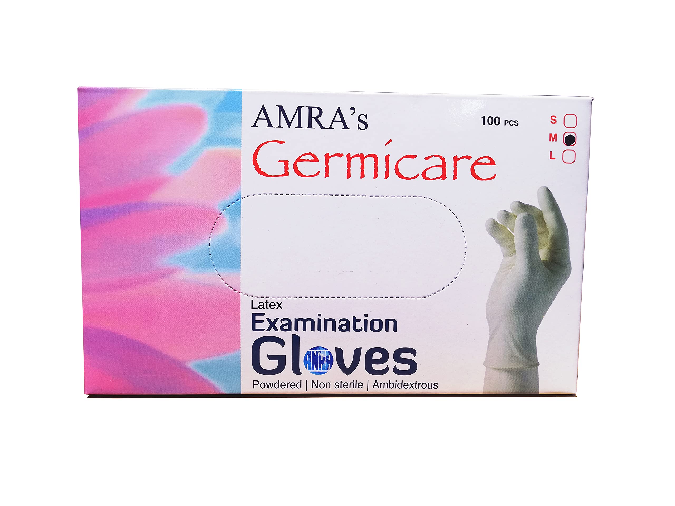 AMRA Germicare Latex Examination Gloves (Medium) - 100 nos piece (B092W68DKT) Amazon Price History, Amazon Price Tracker