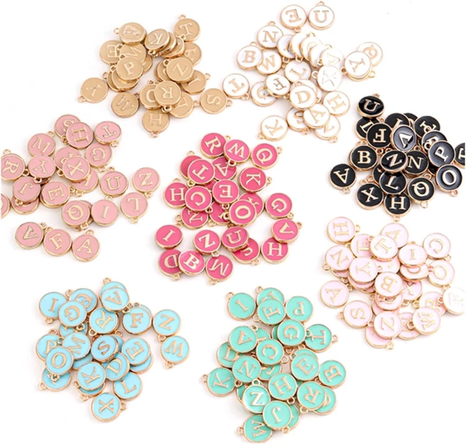 ネイルパーツ ハンドメイド アルファベット 1個130円、100円｜デコパーツ 