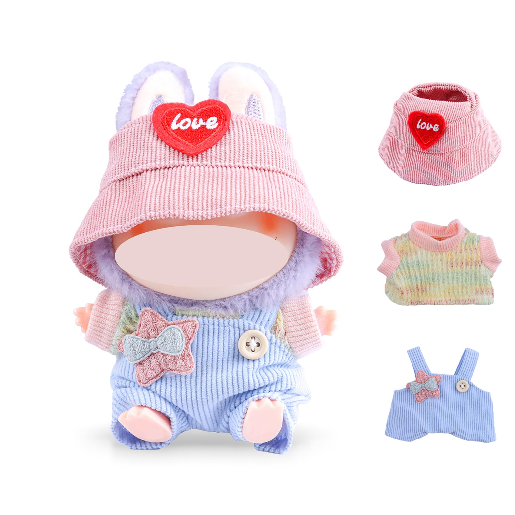 17 cm Doll Clothes Clothes for Doll Cute Accessories for Fashion Dolls Clothing Girl Chic Style Set Elegant Dress Accessories