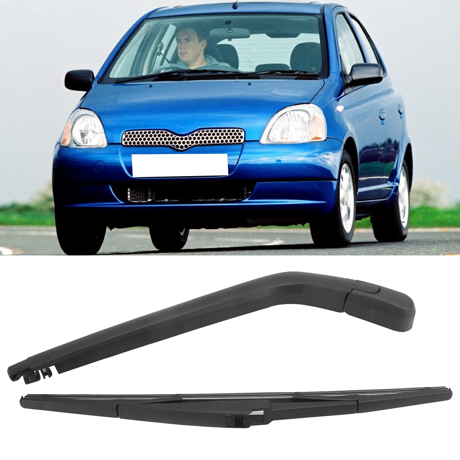 Windscreen Wiper Assembly Replacement Car Rear Window Windshield Windscreen Wiper Arm and Blade Car Rear Windshield Wiper Arm Blade 6429 EV Replacement Repair for Yaris 1999‑2005