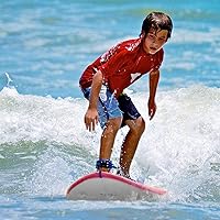 Vista 2 de Giantex 6 pies Tabla de surf tablas de surf de Foamy Surf Playa Océano color Rojo