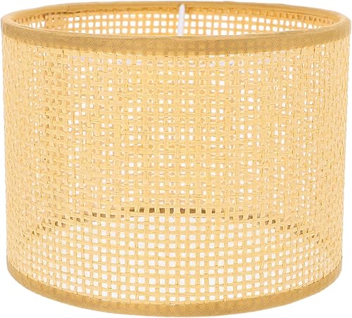 Miniatura 1 de Pantallas de lámpara para lámparas de mesa, pantalla tejida de ratán grande, cubierta de protección de lámpara de ratán tejida, accesorios de
