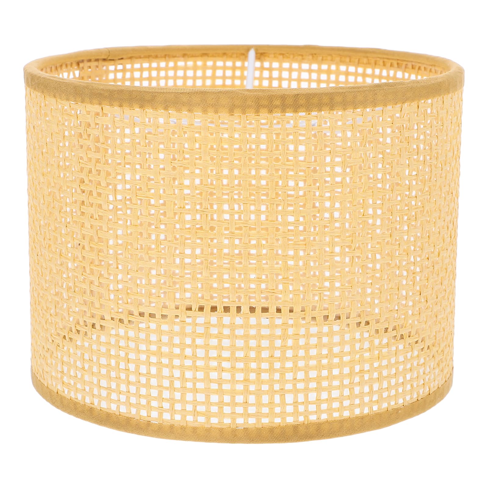 Abat-jour Rotin Tressé Main Petit - Remplacement Bohème Naturel Ø12cm Hauteur 15cm