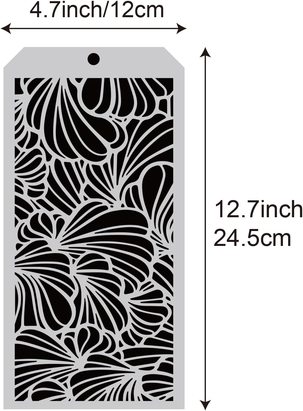 6 Pieces DIY Decorative Stencil Template for Scrapbooking Painting on Wall Furniture Crafts Suitable for Home Decor (Vertigo) image 2