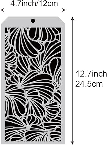 Miniatura 2 de 6 plantillas decorativas geométricas de bricolaje, plantillas de pintura, plantillas de dibujo artístico para álbumes de recortes, azulejos de