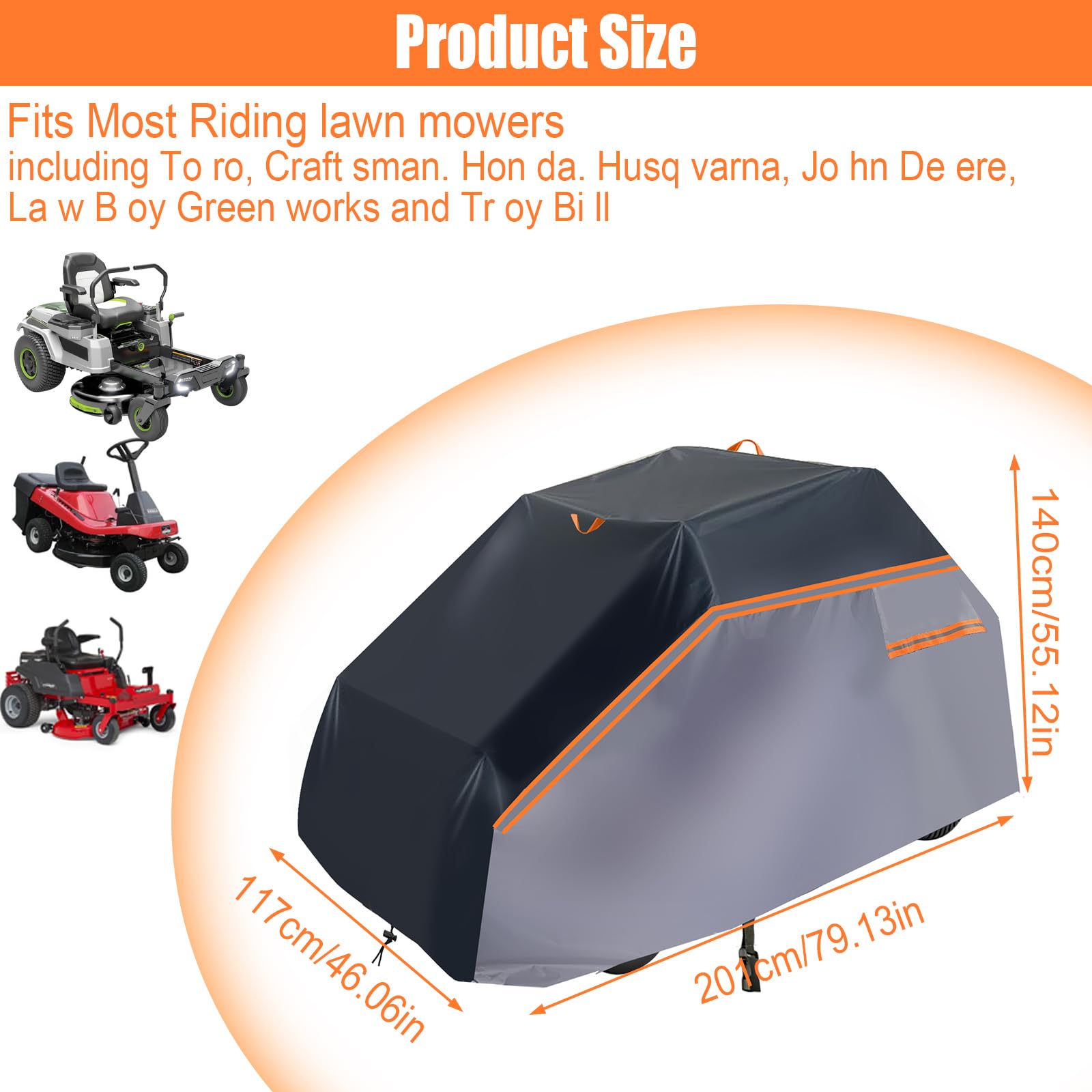 600D Lawn Tractor Cover - Image 2