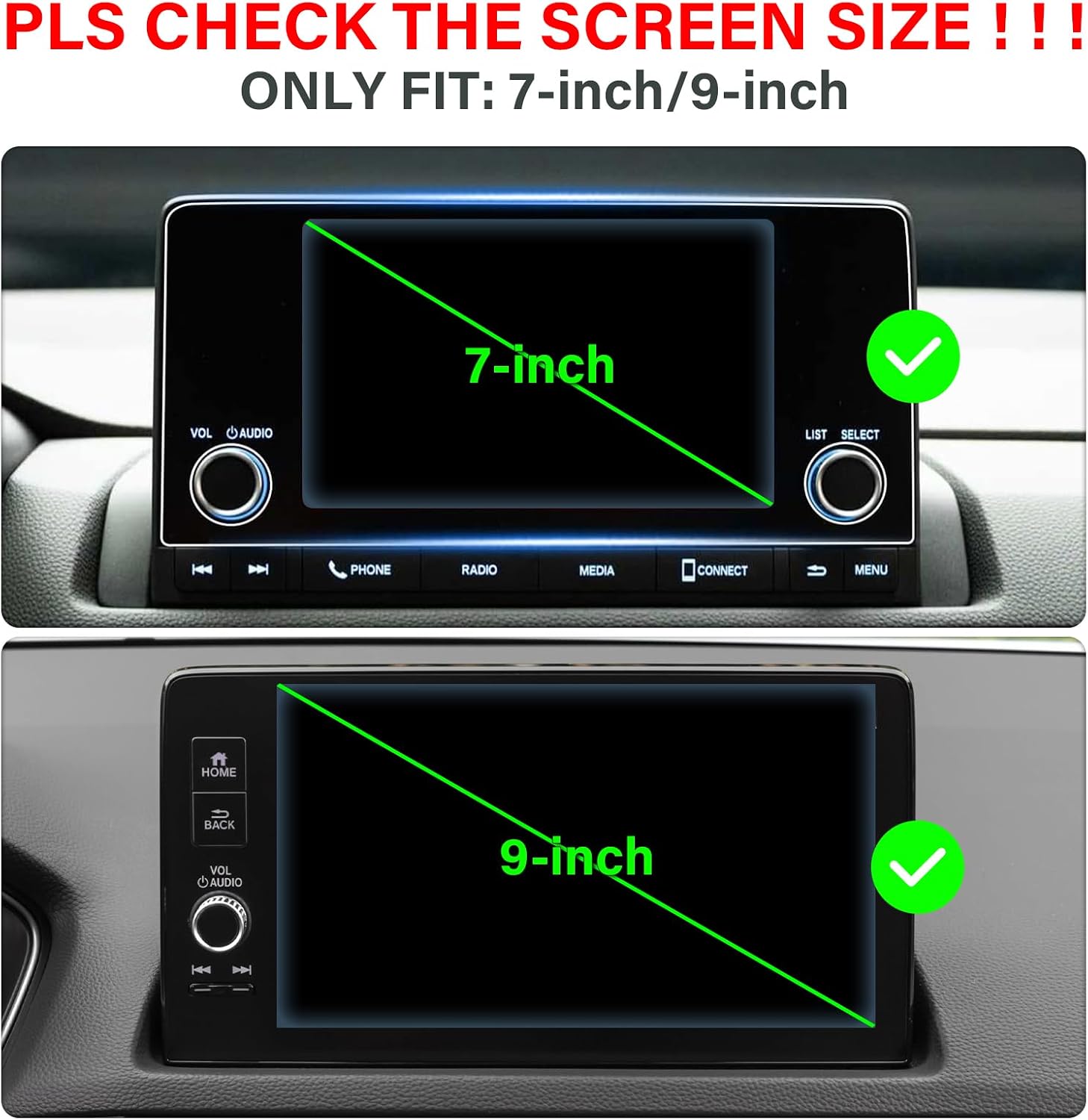 Car Phone Holder for Honda Civic 11th Gen 2022-2025 2026 7/9-Inch Screen image 2