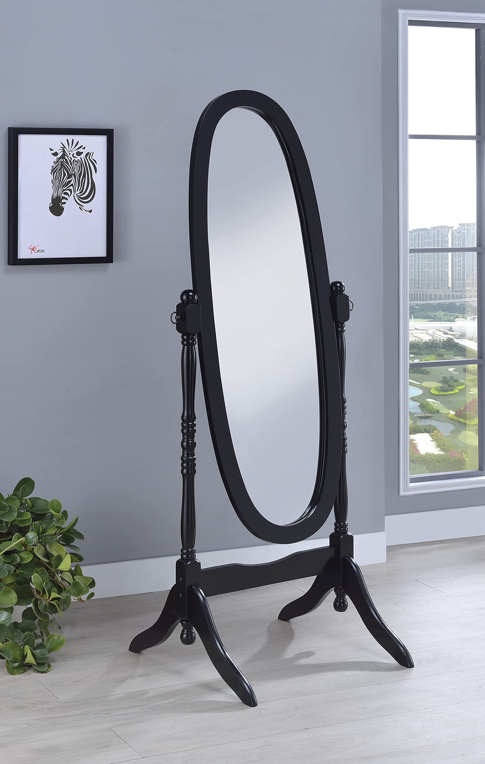Coaster Home Furnishings Cheval Mirror Black
