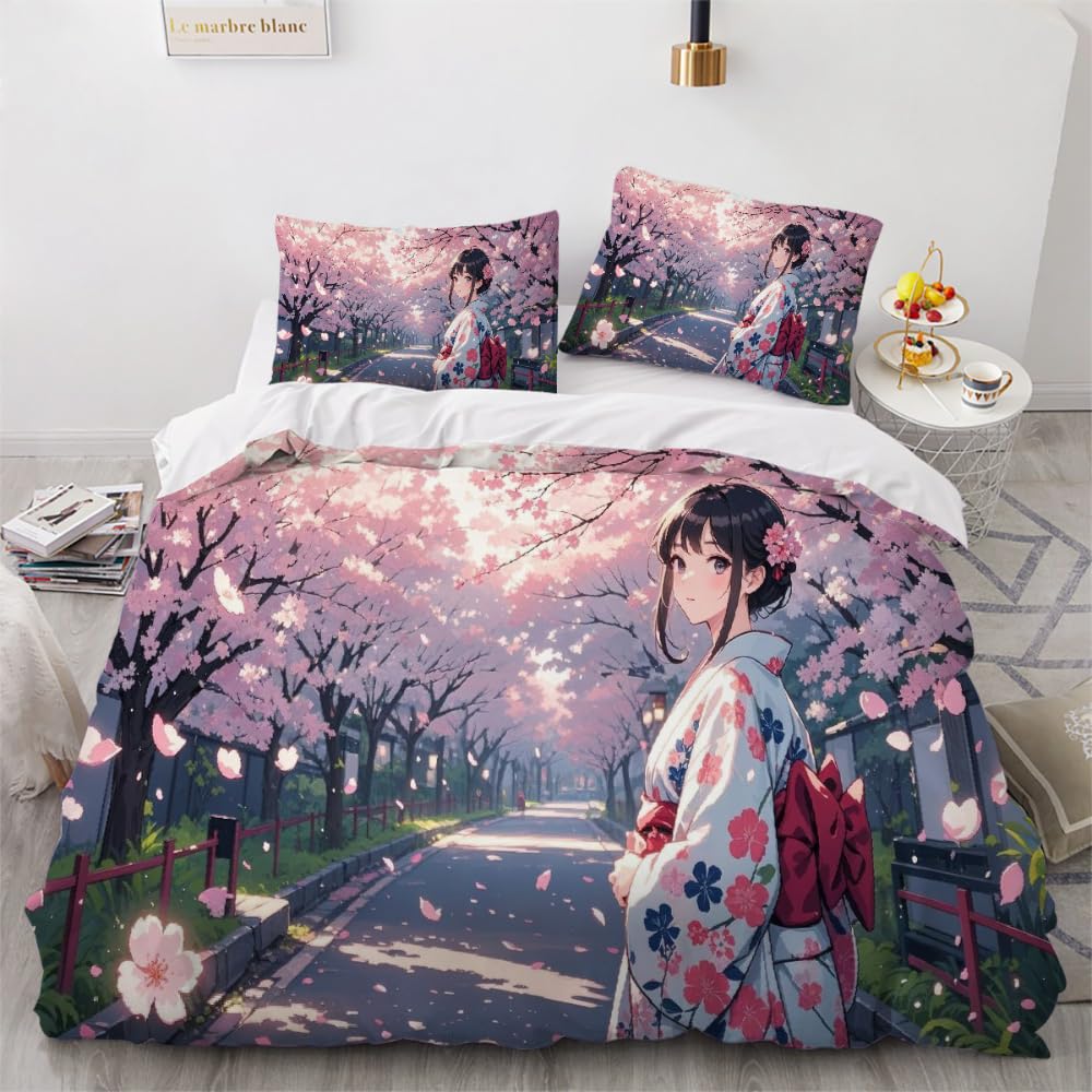 Housse de couette japonaise douce pour retrouver le sommeil dans un univers kawaii