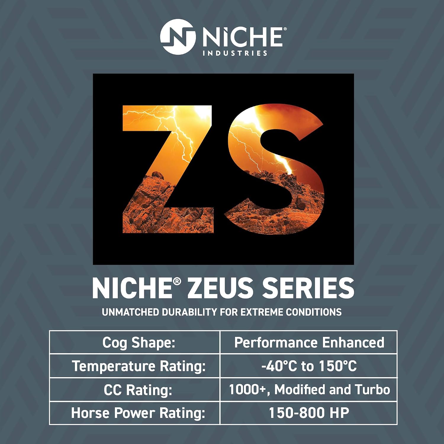 NICHE ZEUS Drive Belt for Kawasaki RIDGE XR HVAC Limited KWF1000 59011-0065