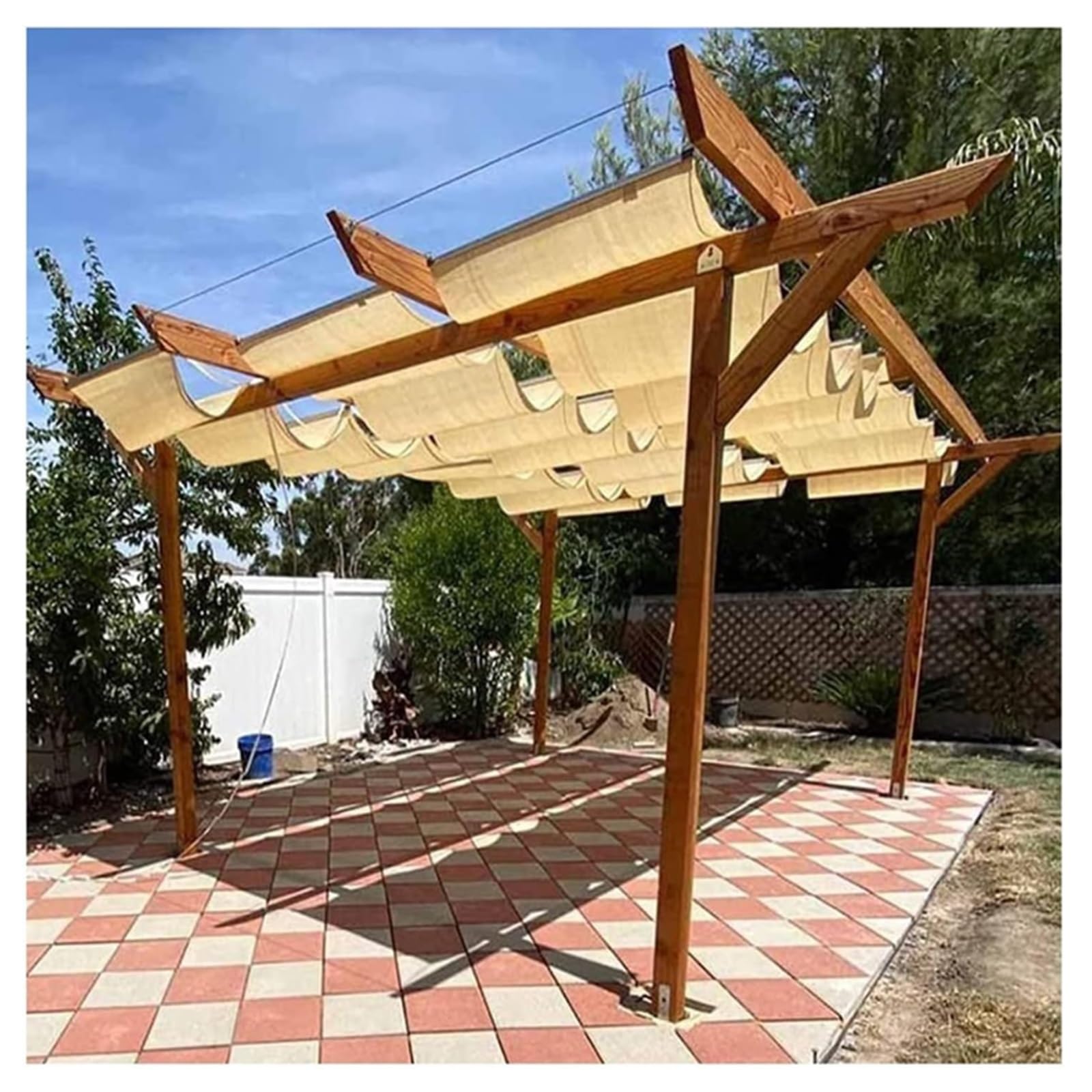 Toldo de protección solar permeable de HDPE de alta resistencia climática