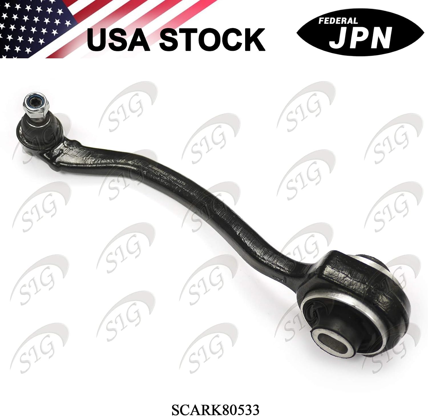 Front Left Lower Rearward Control Arm and Ball Joint Compatible with Mercedes-Benz Model C230 & C240 & C320 & C350 & CLK500 & CLK550 & SLK280 & SLK300 & SLK350 (Rep# A2043301911, RK80533) - SCARK80533