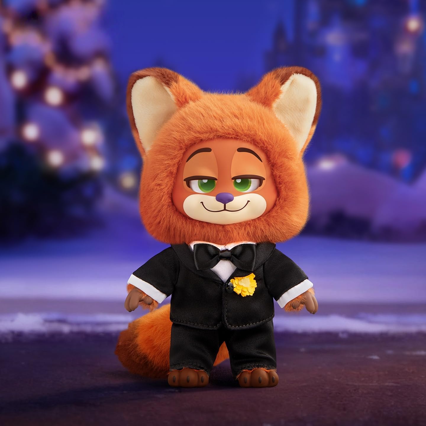 MINISO Disney Zootopia Soft New City Tour Series Vinyl Plush Toy Blind Box Cute Mystery Animal Figurines, Collectible Surprise Gift Figure Model random Design for Home Decor Birthday Gifts, Single Box