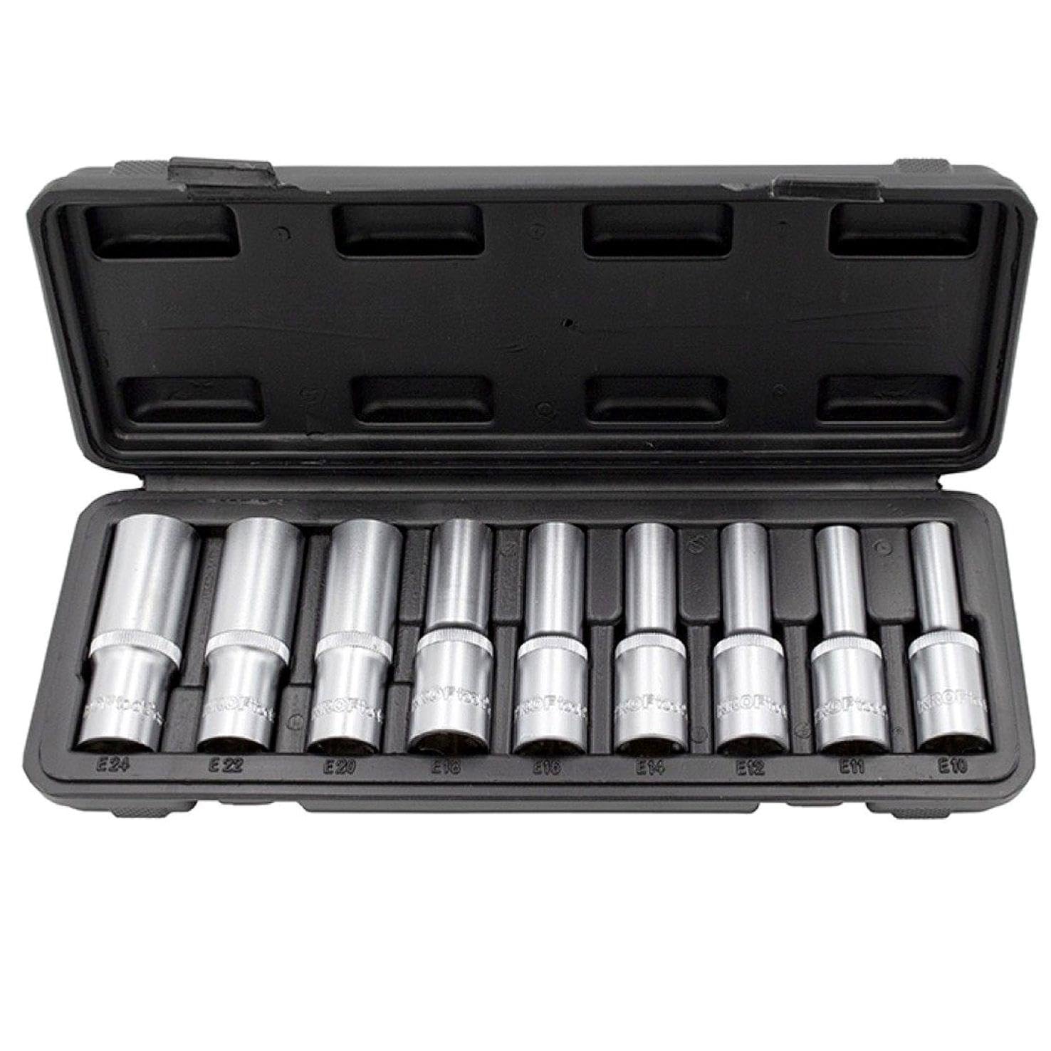 DOUILLES TORX FEMELLES L E10, E11, E12, E14, E16, E18, E20, E22,​E24
