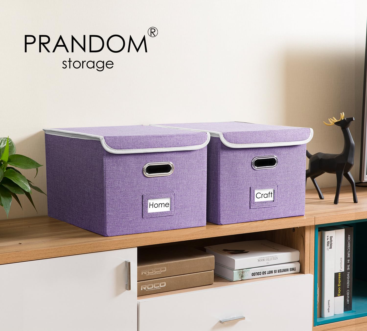 Snapklik.com : PRANDOM File Organizer Box - Set Of 2 Collapsible ...