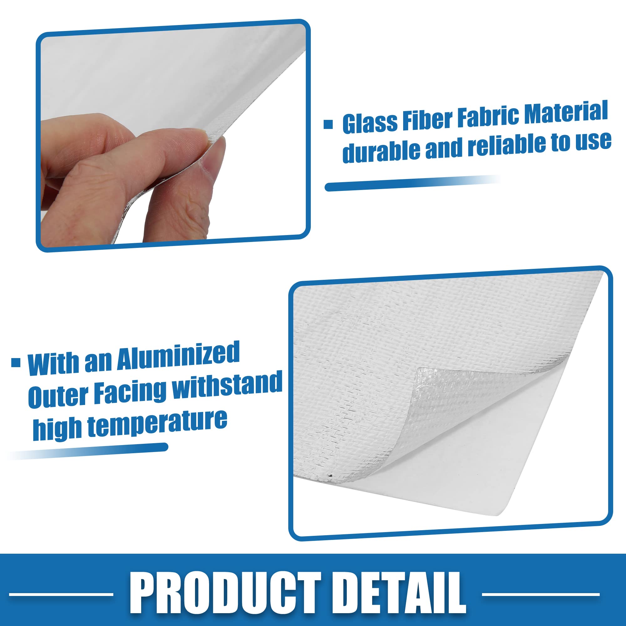 FLASLD Coperta termica alluminizzata con protezione termica adesiva (30
