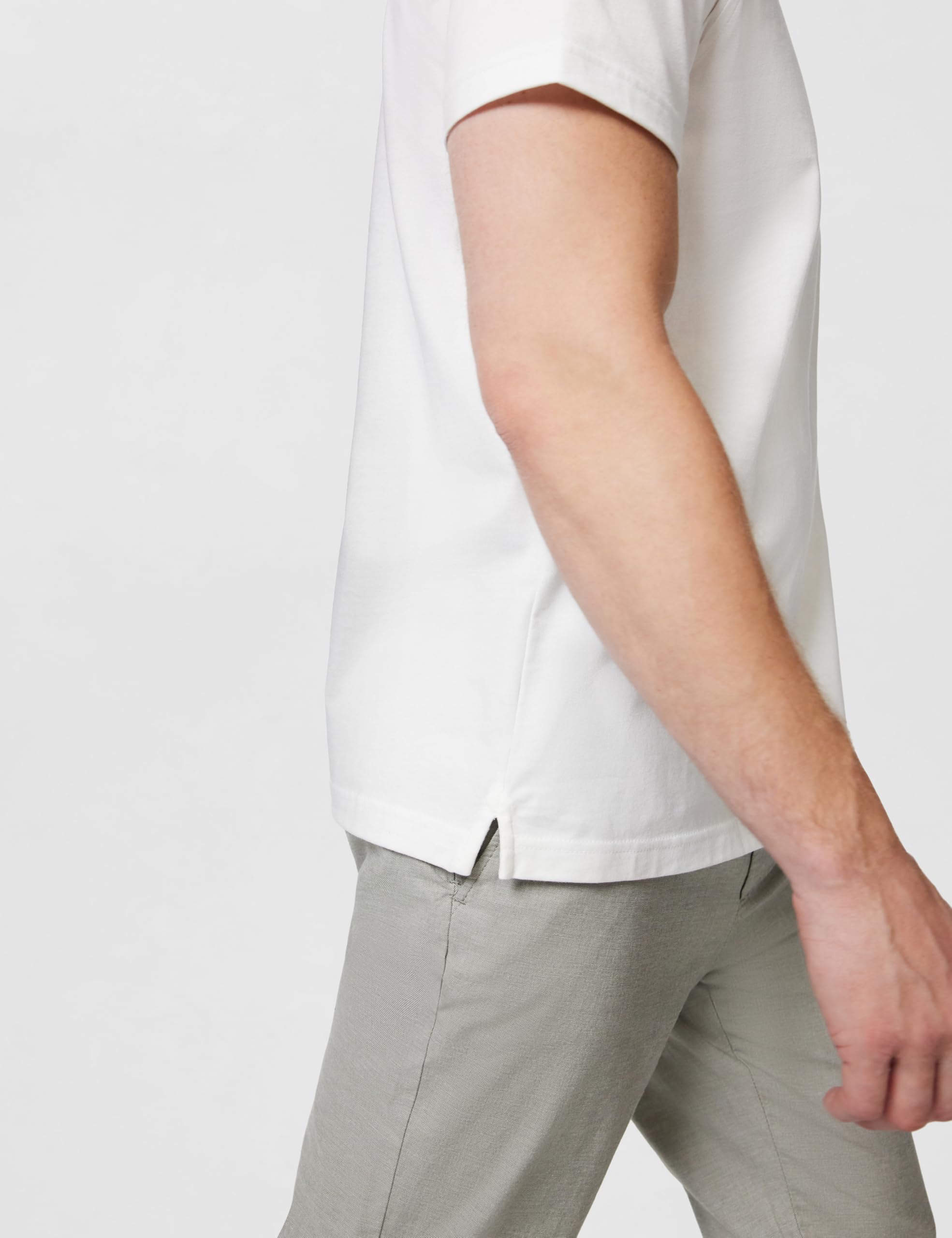 Brooks Brothers Supima T-Shirt À Manches Courtes et Col Rond en Coton avec Logo Homme