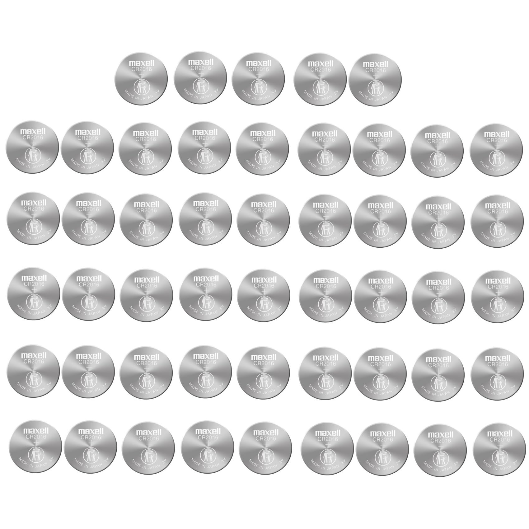CR2016 3V Micro Lithium coin Cell Battery Maxell Original Hologram pack CR-2016 - 50 Pack