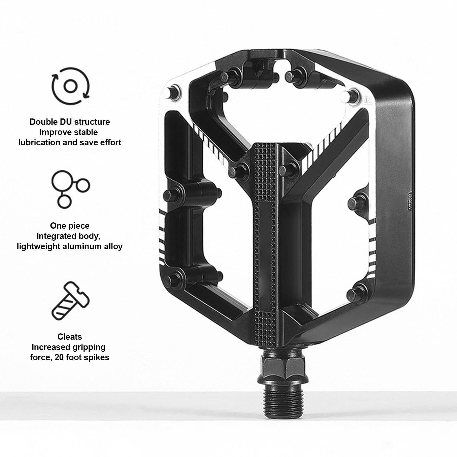 Pedali Per Bici Universali In Lega Di Alluminio - Antiscivolo Con Catarifrangenti - Adatti Per MTB, City Bike E Bici Da Corsa - Foto 6