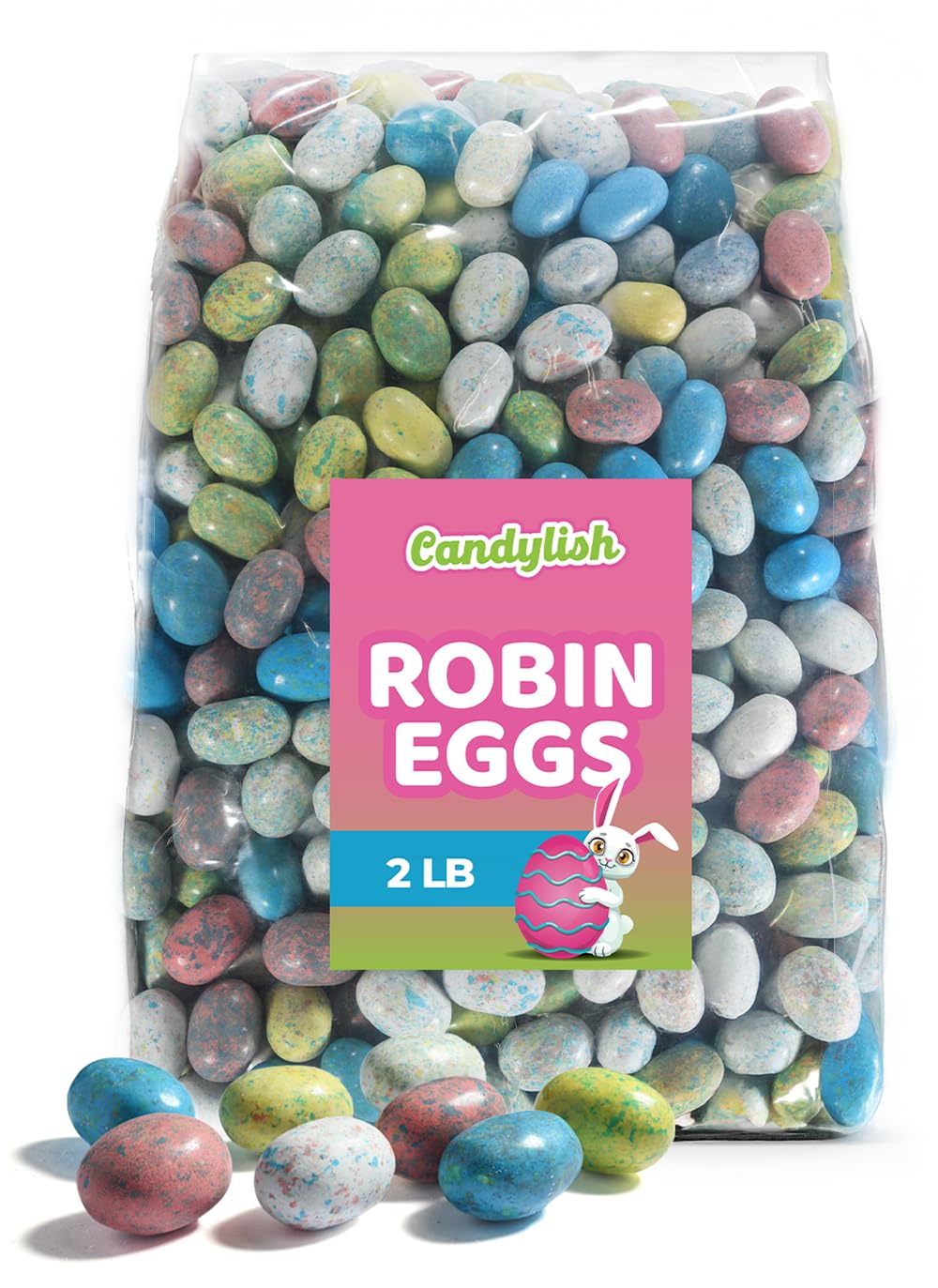 Whoppers Robin Eggs Easter Candy, 2LB - Delightful Milk Chocolate-Covered Malt Balls in Pastel Colors, Ideal for Easter Egg Hunts and Baskets (2 Pound)