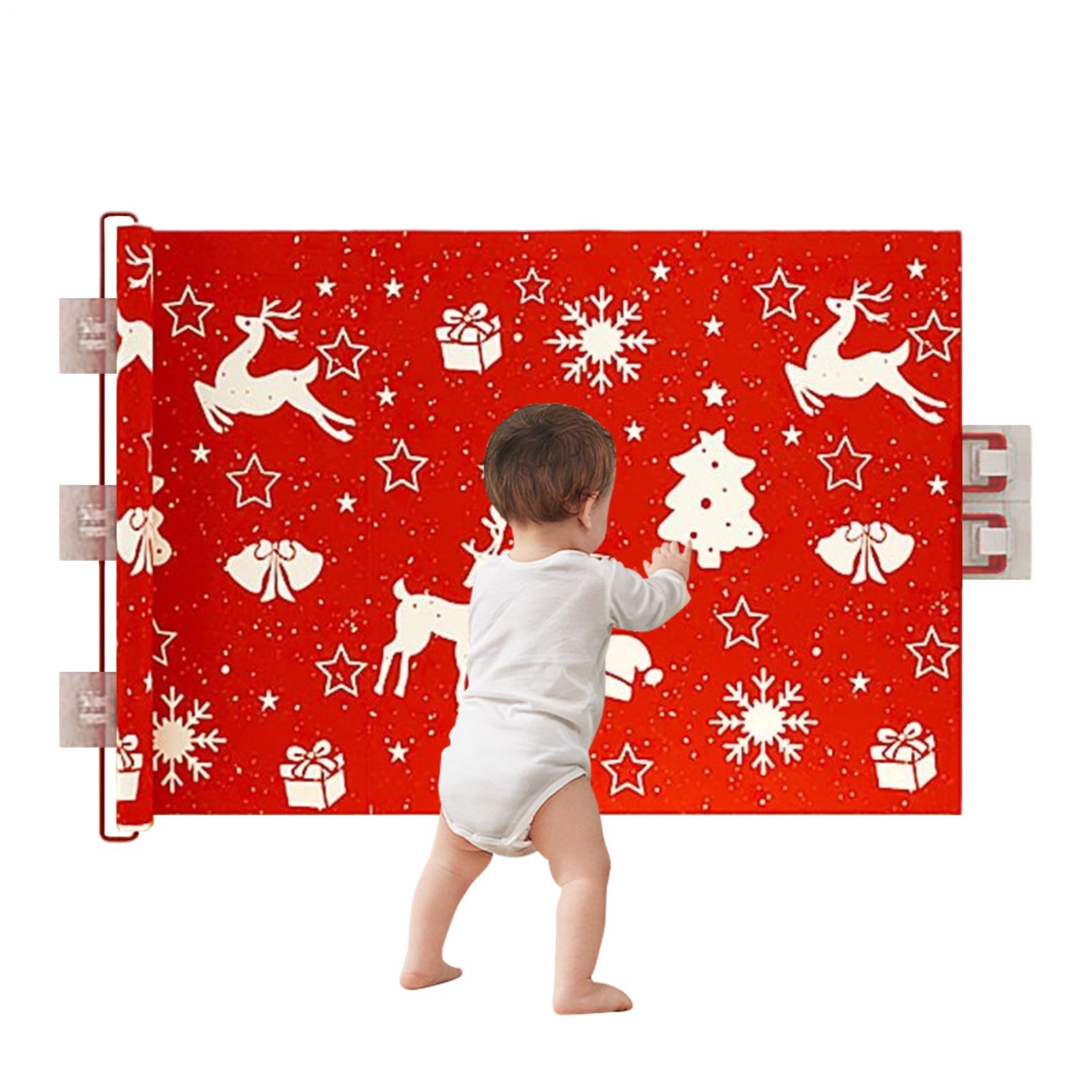 Barrera para perros, extensible, segura para niños, decoración navideña, extraancha, para mascotas, pasillo, balcón, escaleras, dormitorio, cocina, apartamento, terraza