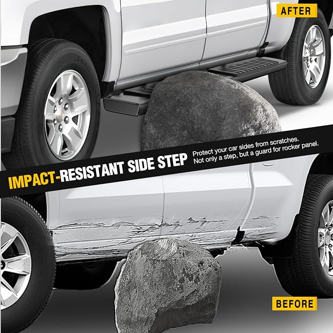 Barras laterales Nilight para Chevrolet Colorado/GMC Canyon 2015-2026 protección antisalpicaduras miniatura 6