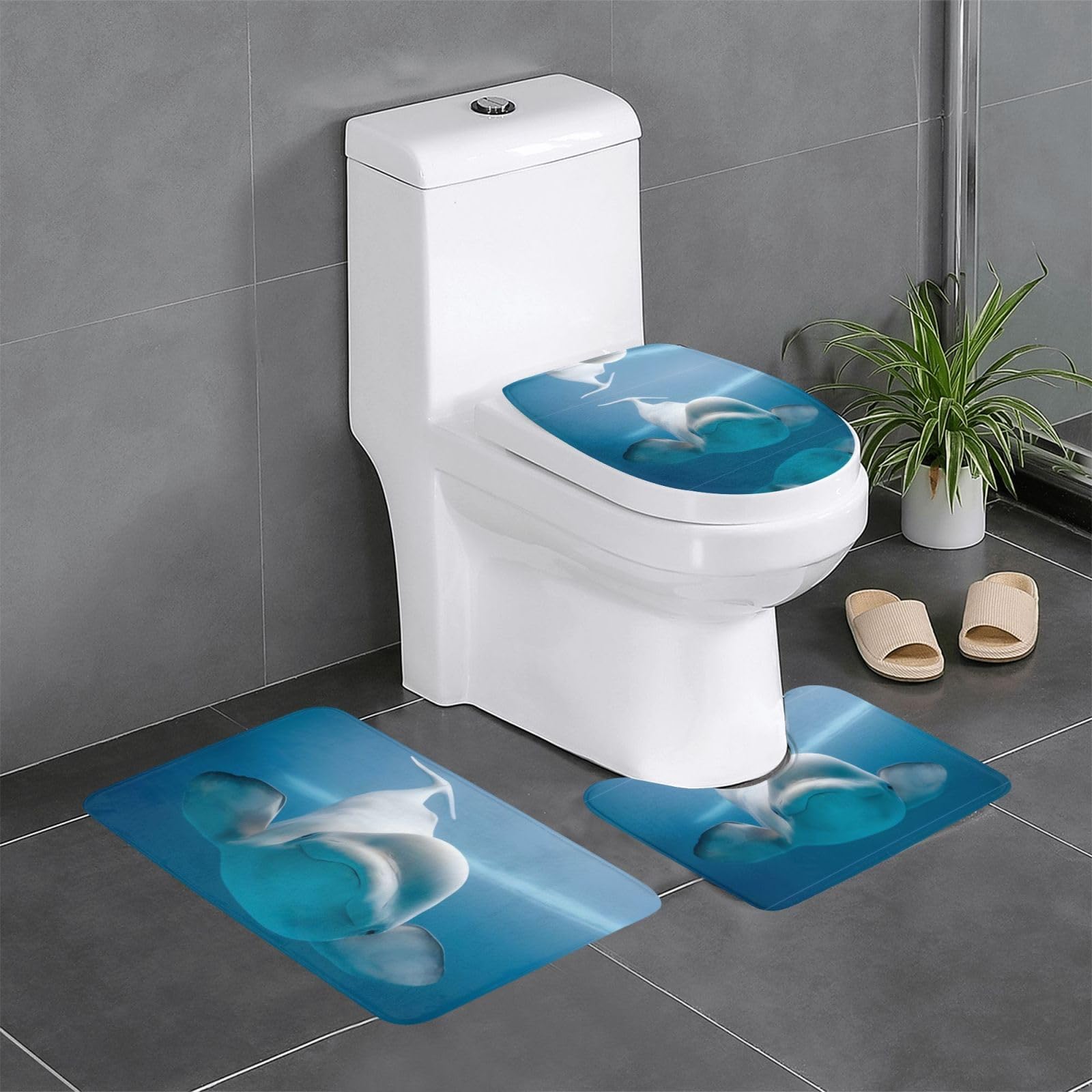Tapis de bain baleine haut de gamme pour hôtellerie et salle de bain