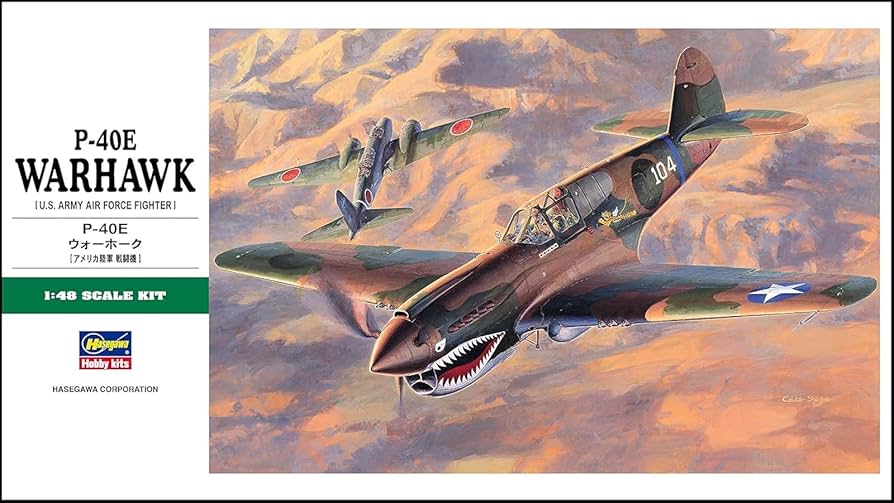 Amazon | ハセガワ 1/48 アメリカ陸軍 戦闘機 P-40E ウォーホーク