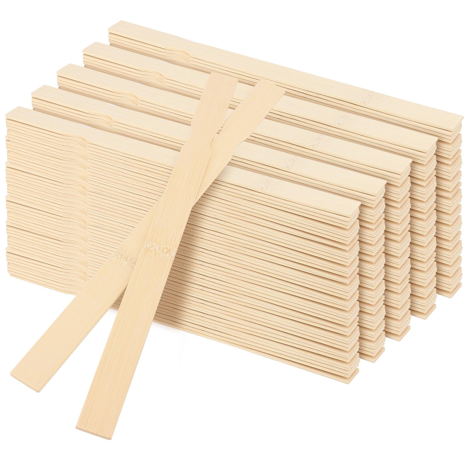 SHEUTSAN 300 PCS 14 Inch Wood Paint Sticks, Paint Stir Sticks, Wooden Paint Mixing Sticks for Crafts, Paint Stirrers