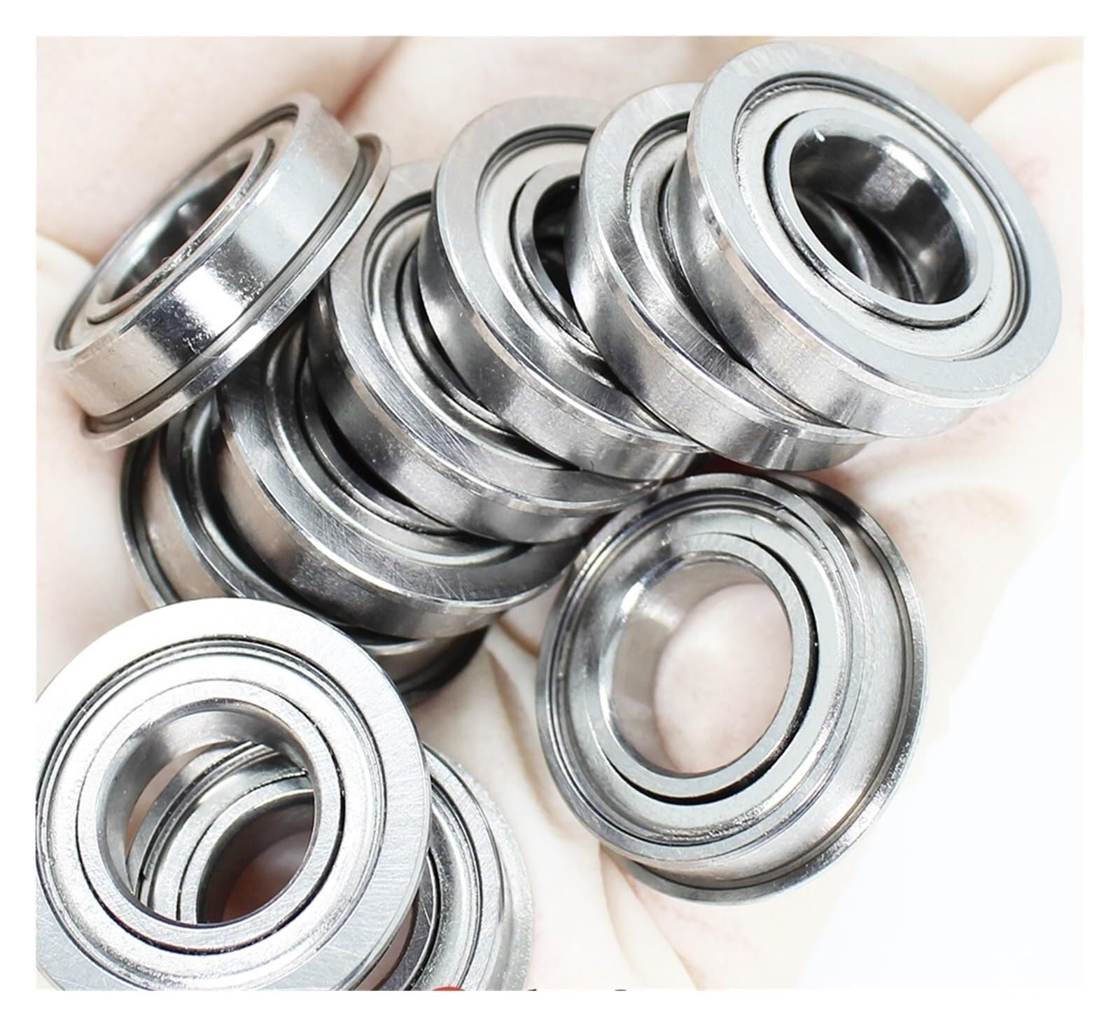 Abgedichtete Lager, F6001ZZ Flanschlager 12x28x8 mm ABEC-1 (10 Stück) F6001 Z ZZ