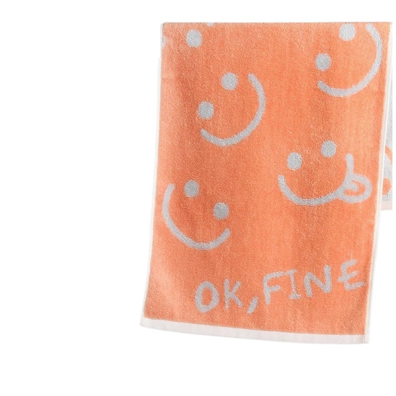 FGUJSUR Hand Towels 1pcs Fiber Towels Smiley Face Hand Towel Washcloth Cotton Soft Absorbent Multipurpose Use(Color1)