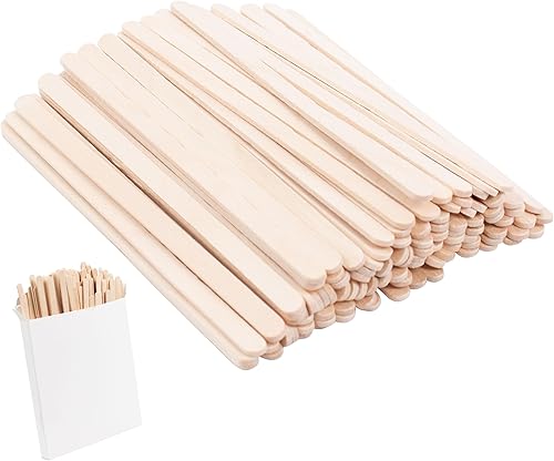 Disposable Birchwood Tea Wood Coffee Stir Sticks Wooden Stirrers 500 Pcs (5.5 Inch Premium Quality)