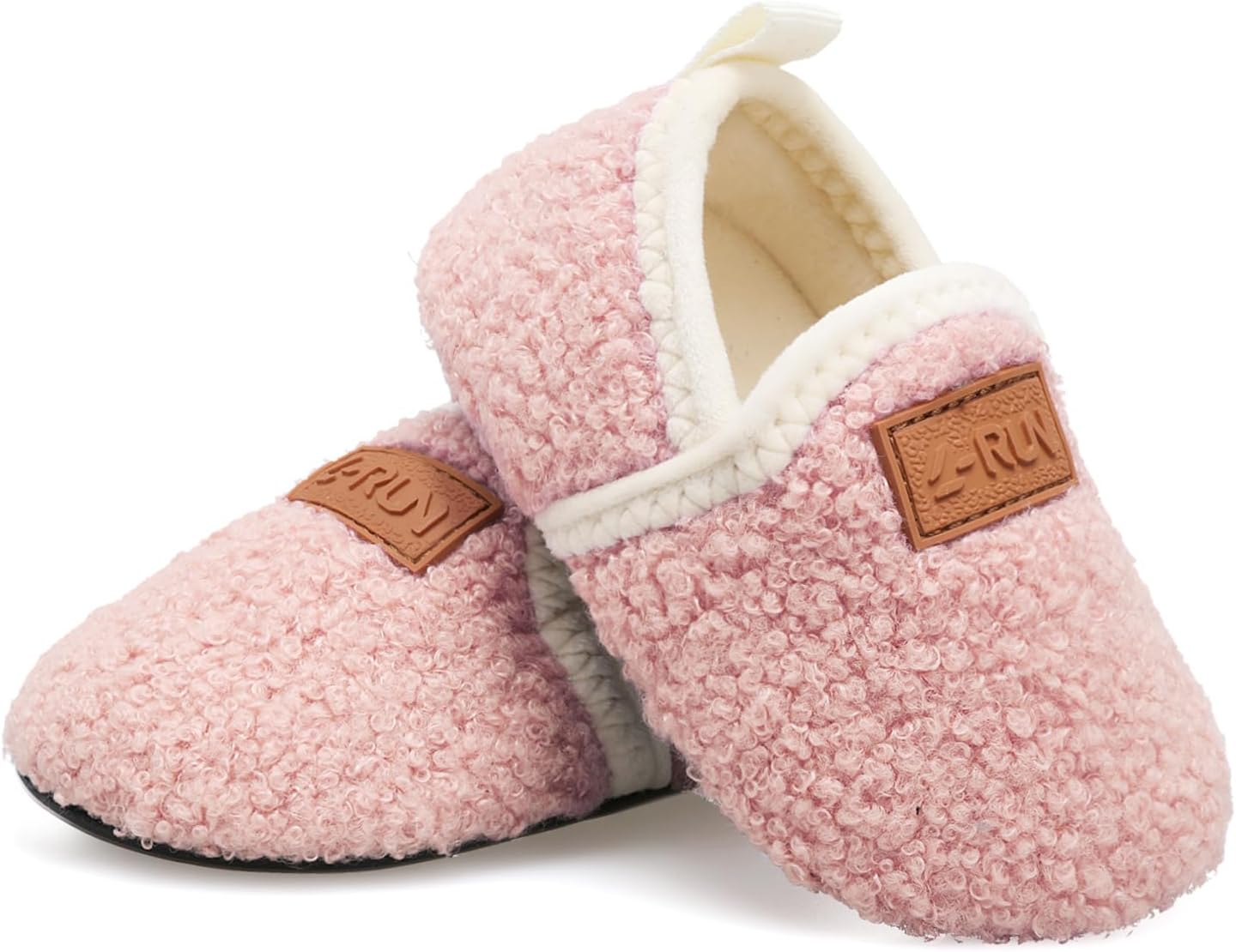 L-RUN Toddler Boys Girls House Slippers Indoor Home Shoes Warm Slipper Socks for Kids Baby Soft Winter Warm Walking Shoes - Image 5