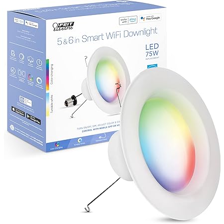 HALO 6 Inch Color and Tunable White Slim Canless Smart Wi-Fi LED ...