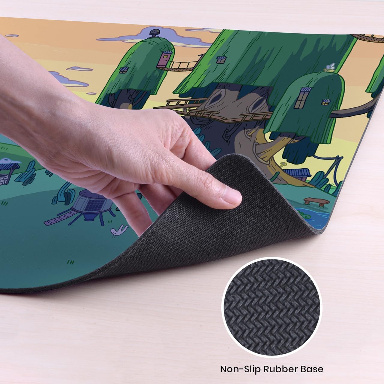 Head Case Designs Officially Licensed Adventure Time Characters Graphics 37.4 x 15.75 x 0.16 inches (900 x 400 mm) - XL Gaming Office Desk PC Keyboard Mouse Mat Pad