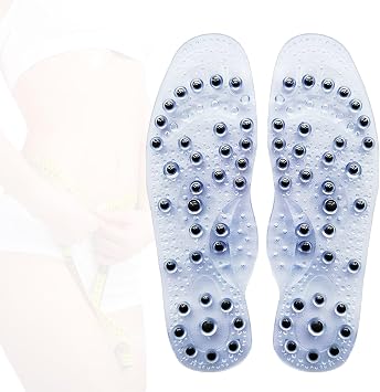 Magnetic Insoles for Weight Loss, Magnetic Therapy Massage Acupressure Reflexology & Acupuncture Insoles for Comfort and Support, Orthopedic Massage Insole for Men Women