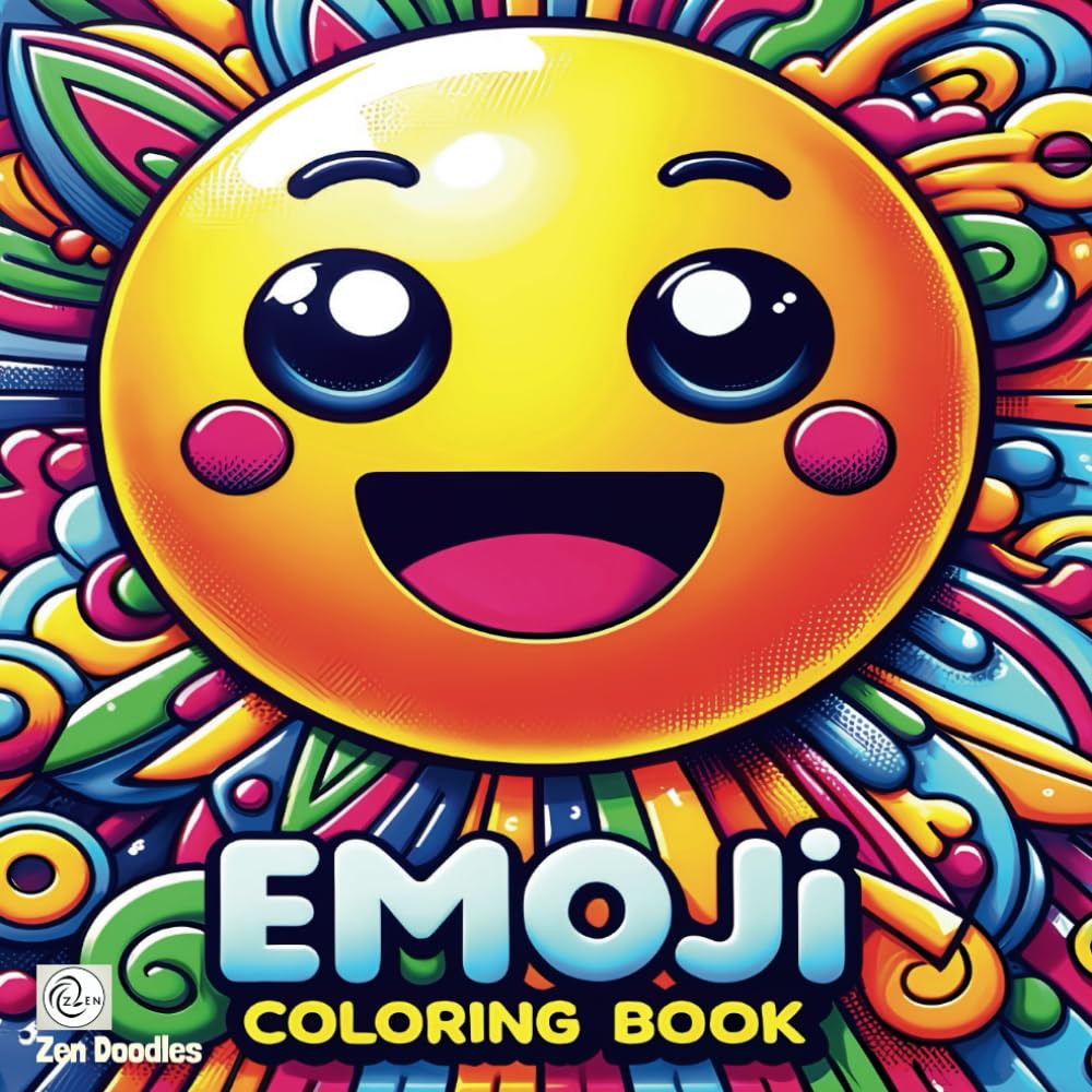Amazon.com: Emoji Coloring Book: 50 Fun Filled Pages Each Featuring a ...