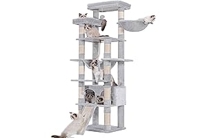 72 Inch Cat Tower: Multi-Level Haven for Feline Adventure