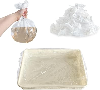 upcessory Disposable 50 pcs Small Animal Cage Liners, Rabbit Tray Film Liner Bunny Litter Pan Bags Guinea Pig Cage Toilet Plastic Film for Bird Hamster Chinchilla Hedgehog