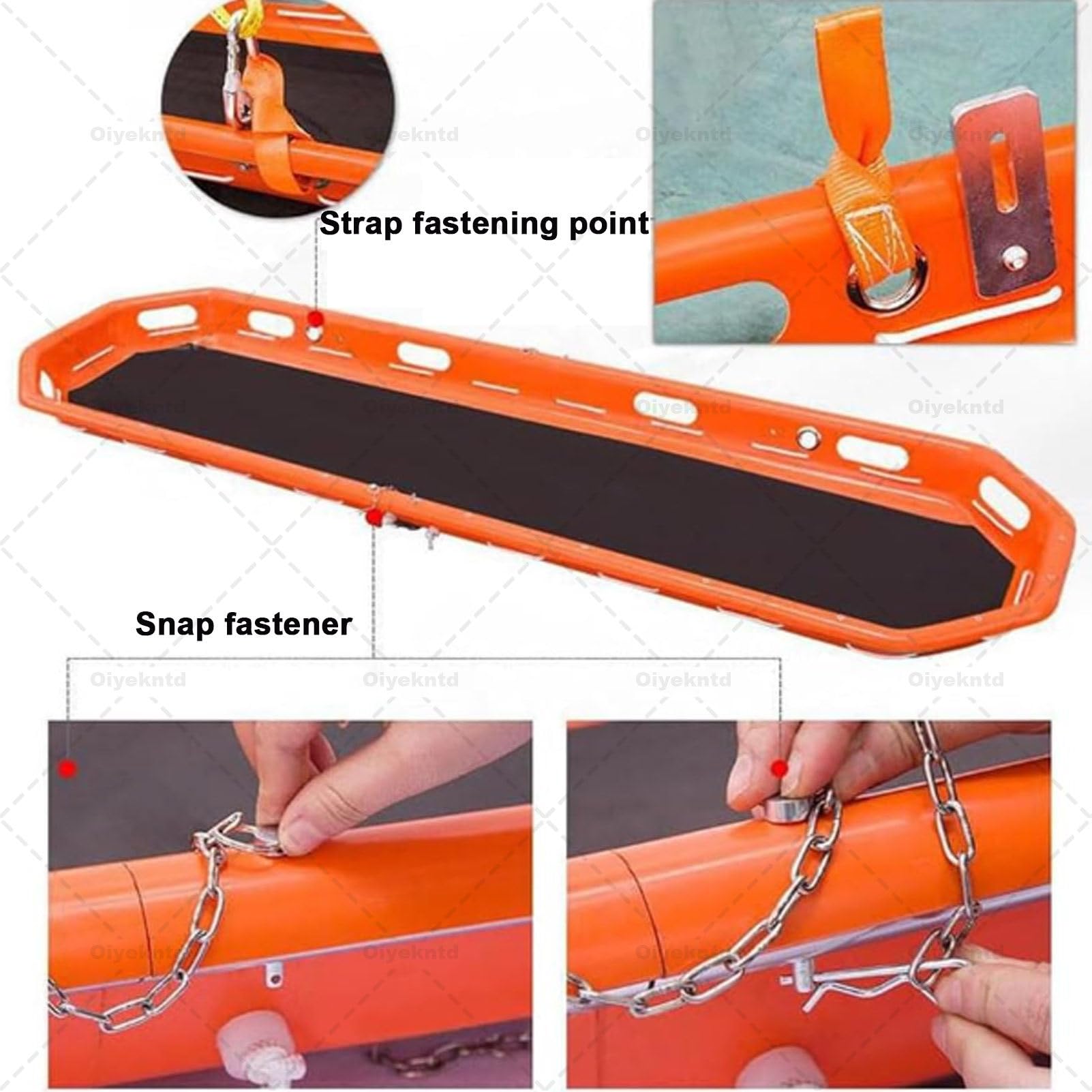 Barella del canestro di salvataggio di emergenza con l'imbracatura speciale, resistente separabile portatile per il salvataggio della montagna del mare dell'aria