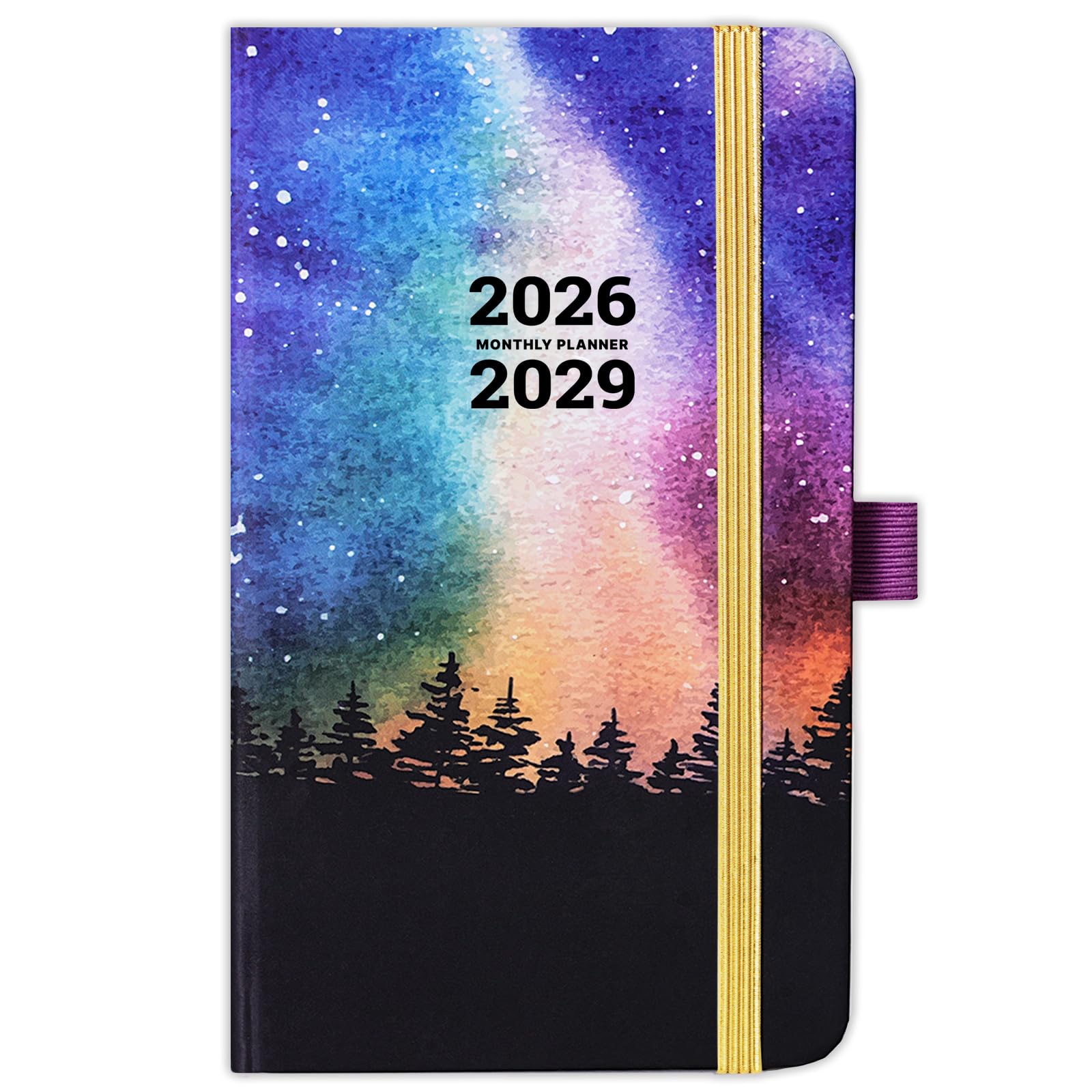 2026-2029 Pocket Planner/Calendar - 3 Year Monthly Planner 2026-2029 from July 2026 - June 2029(36 Months), 3.8" x 6.3", Inner Pocket, Pen Holder & Elastic Closure - Colorful