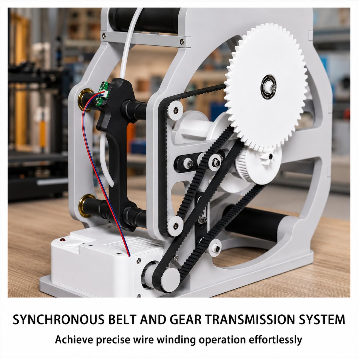 Máquina de bobinado de filamento 3D Industrial, Control Inteligente de Arranque/Parada, 1kg Capacidad de Carrete para PLA PETG ABS, bobinador eléctrico Compacto para Suministros de impresión 3D sin