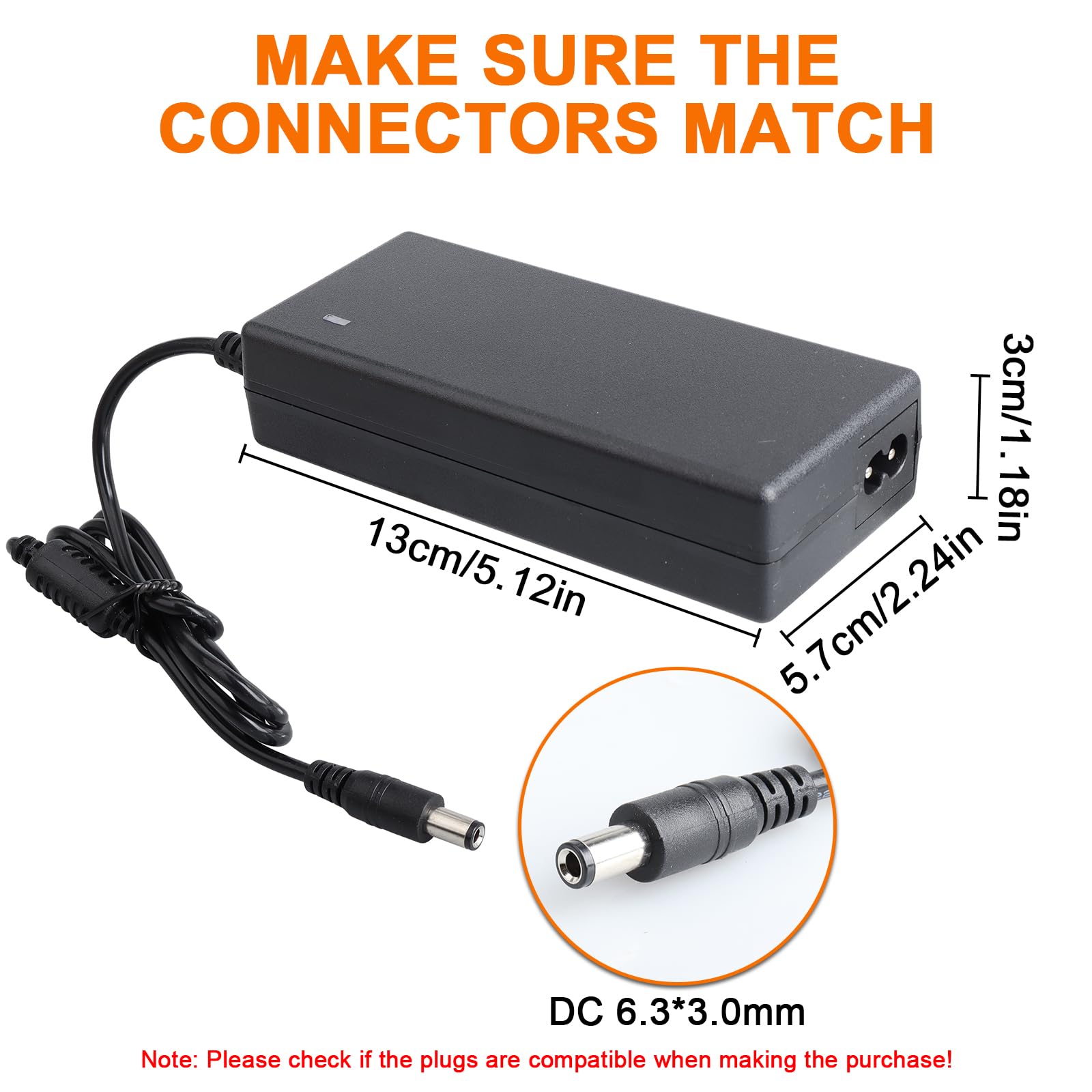 Alimentatore da 24 V 3,125 A, compatibile con Zebra GK420D, GK420T, GK430D, GK430T, GX430T, ZD410, ZD230, ZD420, ZD421, ZD500R, ZD621, GC420T, GT800, GX40, GX4440, 2-200 411-000, 105934-053