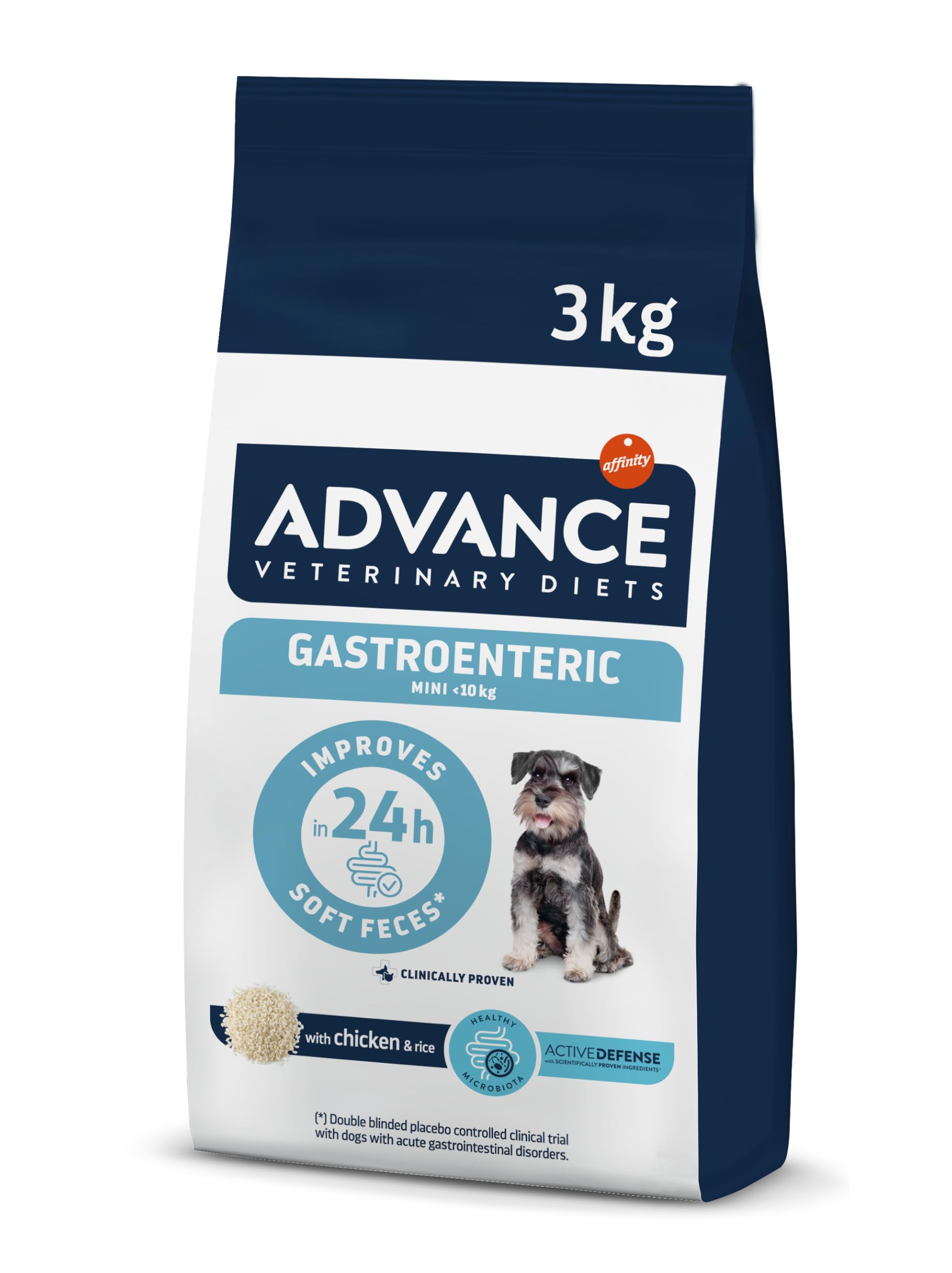 Advance Veterinary Diets Gastroenteric Mini | Dry Food for Small breed Puppies & Adult Dogs | Gastrointestinal disorders, Pancreatic insufficiency | 3kg