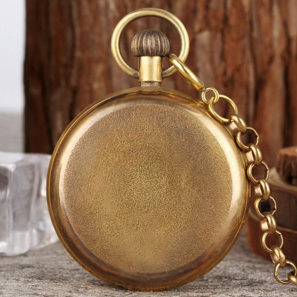Reloj de Bolsillo Antiguo de Cobre de Londres, 1856, Reloj de Bolsillo mecánico Antiguo de 5 manecillas y Cuerda Manual, Reloj de Bolsillo para Hombre con Esqueleto, Cadena de 30 cm