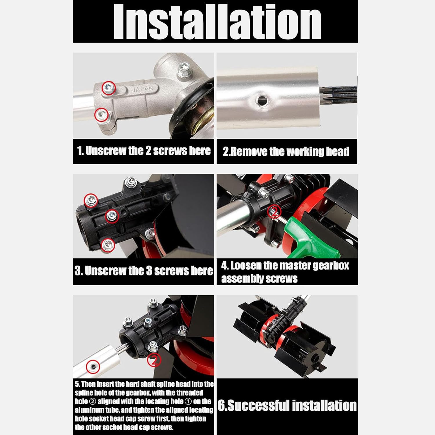 Professional 10CM Straight Angled Lawns Mower Assembly Grass Trimmers Time Saving Landscaping Quick Install Mower Kit