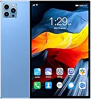 Tablet V62 10.1' FHD Android 12, MTK6797, Câmera 24MP, Bateria 8000mAh – Modelos com 6GB, 8GB, 12GB RAM e até 512GB – Sem Marca – Com Tela Full HD (Azul, 12+512)
