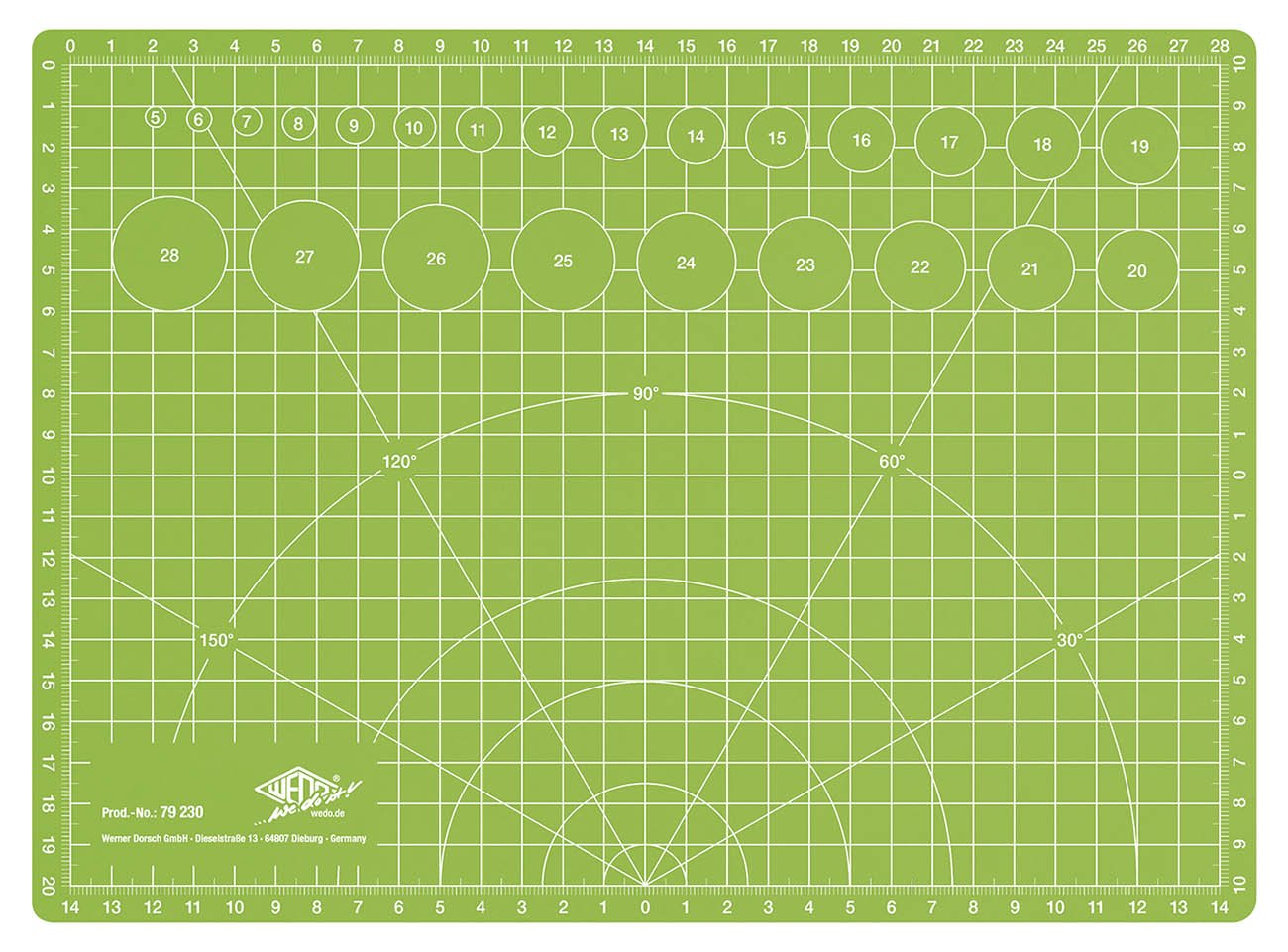 Wedo 79 230 A4 Comfortline Cutting and Craft Mat, Apple Green, DIN-A4 - Image 2